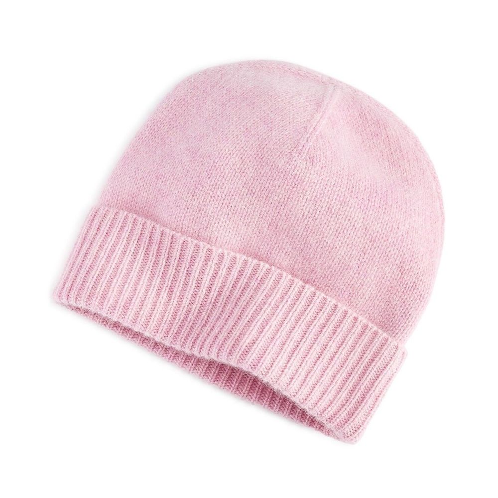 Charter Club 100% Cashmere Cuffed Beanie Hat Chantilly Pink One Size